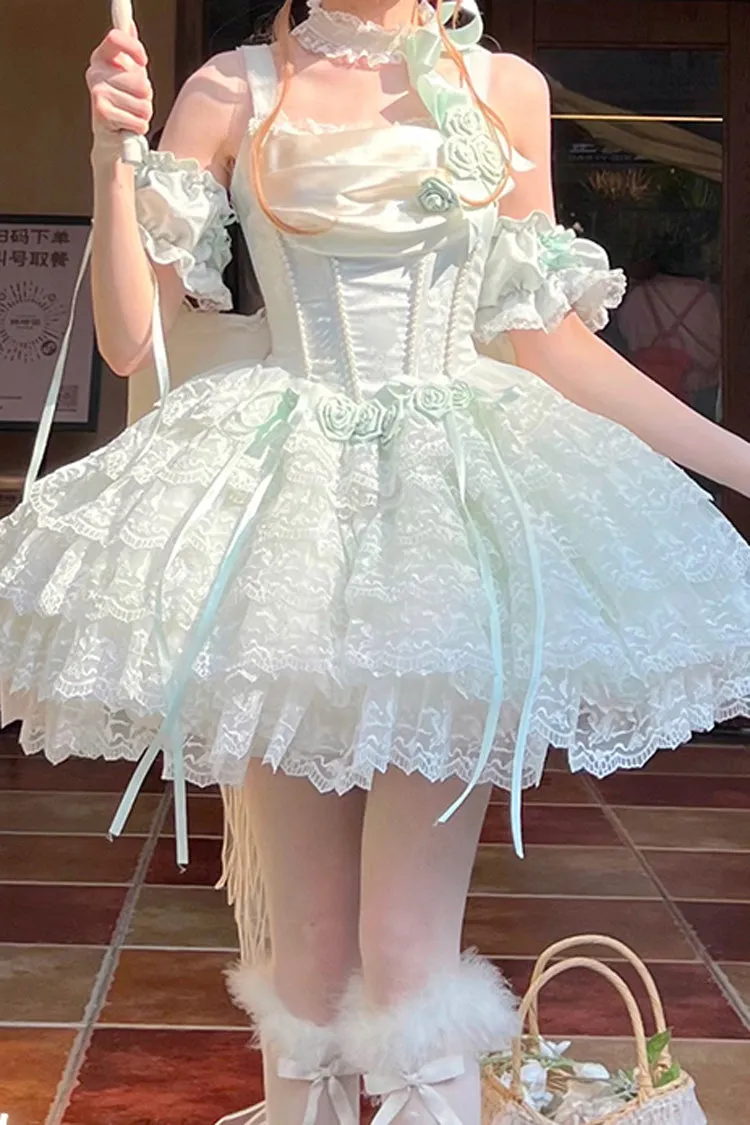Mint Green Angel Sweetheart Multi-Layered Lace Sweet Princess Ballet Lolita Dress