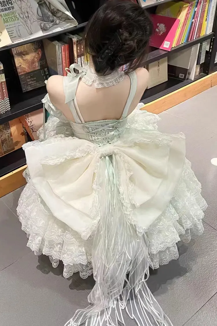 Mint Green Angel Sweetheart Multi-Layered Lace Sweet Princess Ballet Lolita Dress