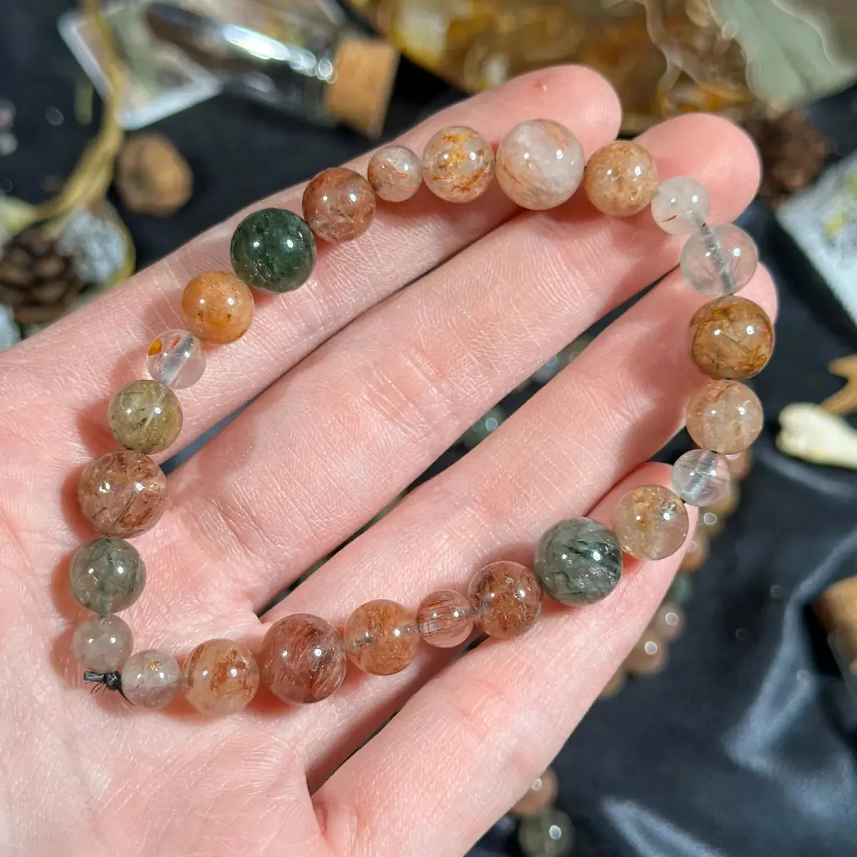 Mixed Rutile Stretchy Bracelet