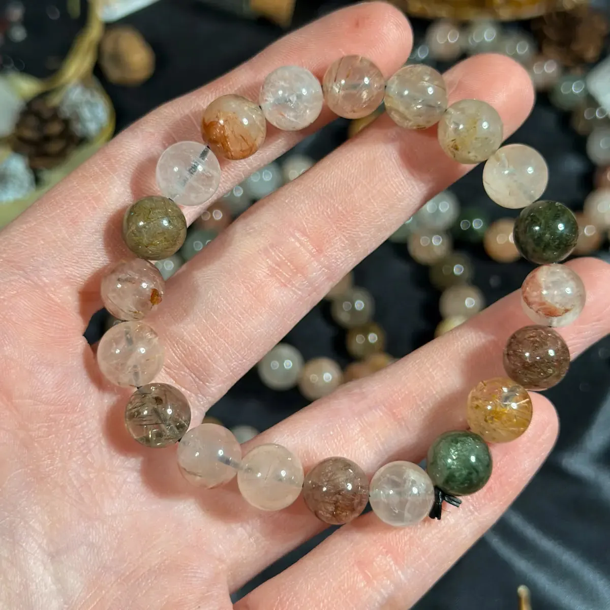Mixed Rutile Stretchy Bracelet