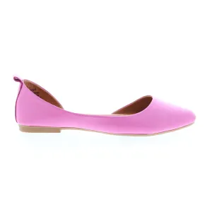 Miz Mooz Belinda Womens Pink Leather Slip On Ballet Flats Shoes