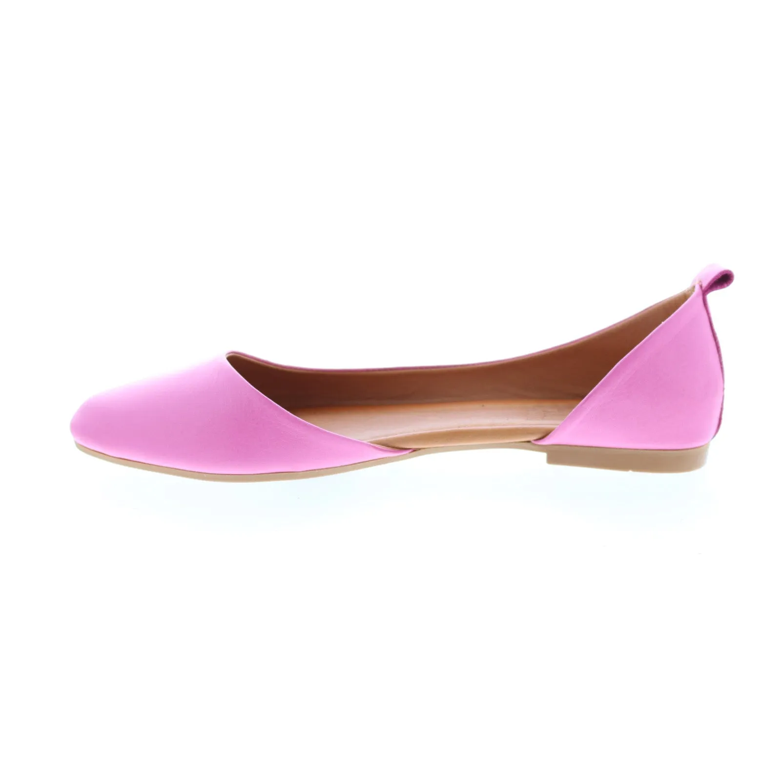 Miz Mooz Belinda Womens Pink Leather Slip On Ballet Flats Shoes