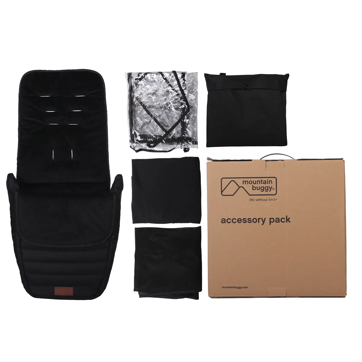 Mountain Buggy Nano Urban Pushchair with Accessory Pack - Black
