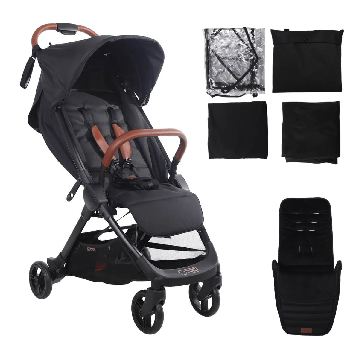 Mountain Buggy Nano Urban Pushchair with Accessory Pack - Black