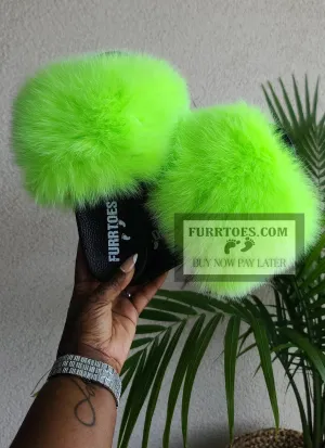 Neon Green Fluffies