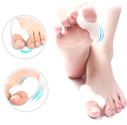 NEW 2PCS Silicone Gel Thumb Corrector Bunion Foot Toe Hallux Valgus Protector Separator Finger Straightener Adjuster Foot Care Tool