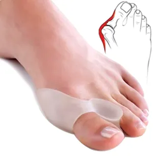NEW 2PCS Silicone Gel Thumb Corrector Bunion Foot Toe Hallux Valgus Protector Separator Finger Straightener Adjuster Foot Care Tool