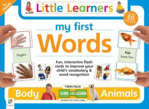 New My First Words: Body & Animal Flashcards Twin pack