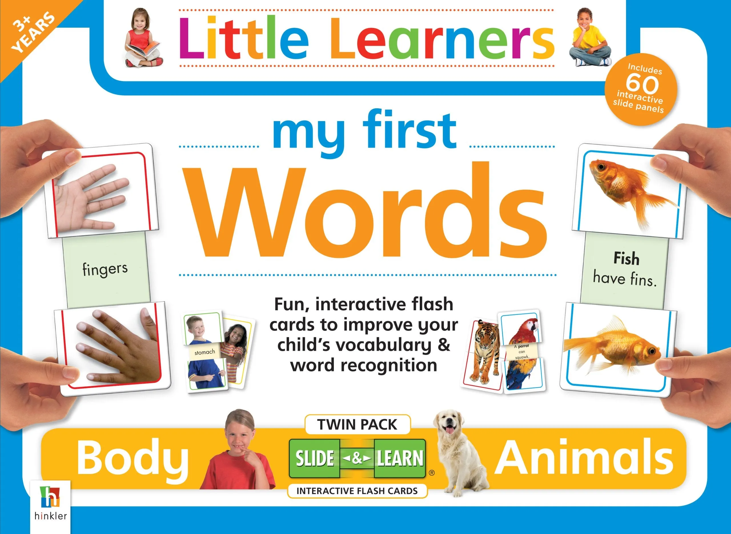 New My First Words: Body & Animal Flashcards Twin pack