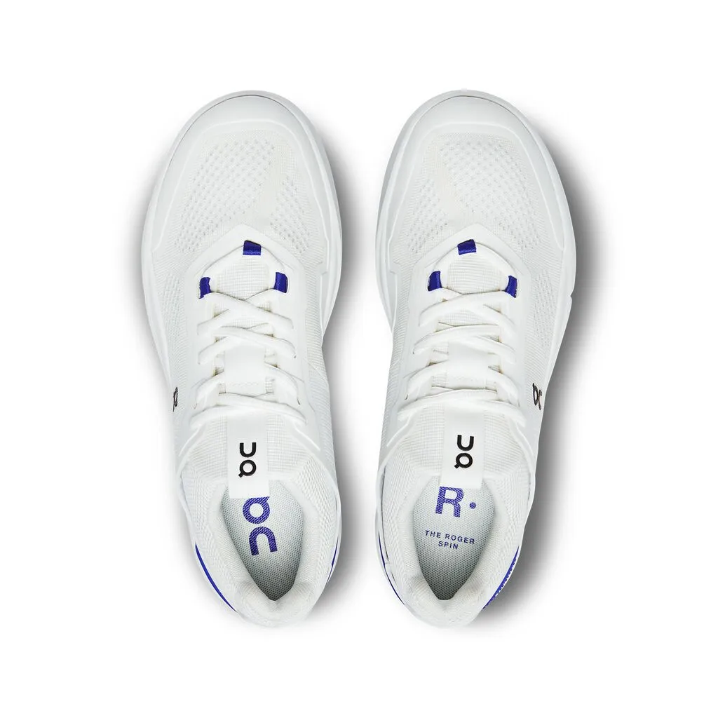 On Running The Roger Spin (Womens) - Undyed White/Indigo