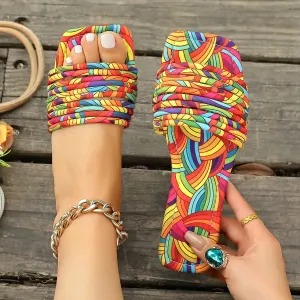 Open Toe Flats Sandals