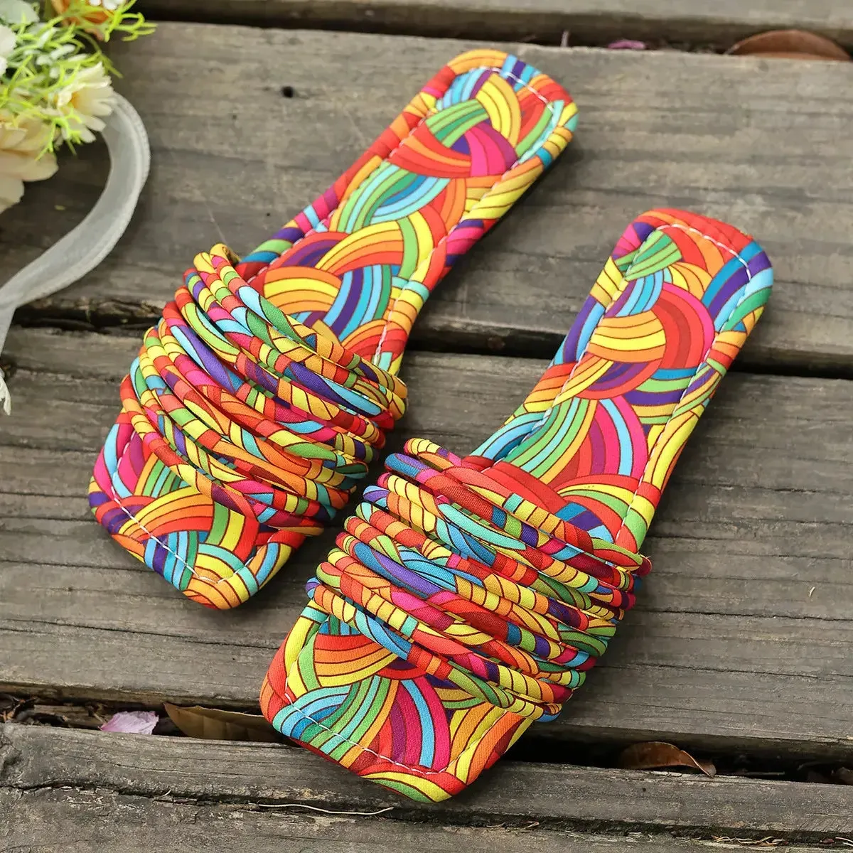 Open Toe Flats Sandals