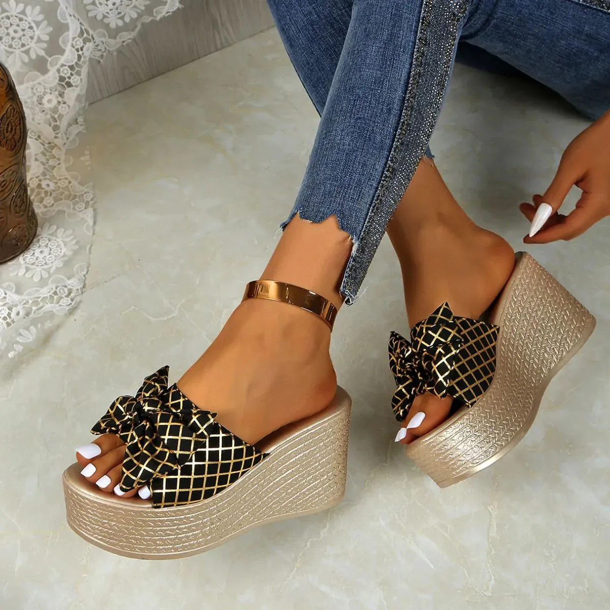Open Toe Wedge Sandals