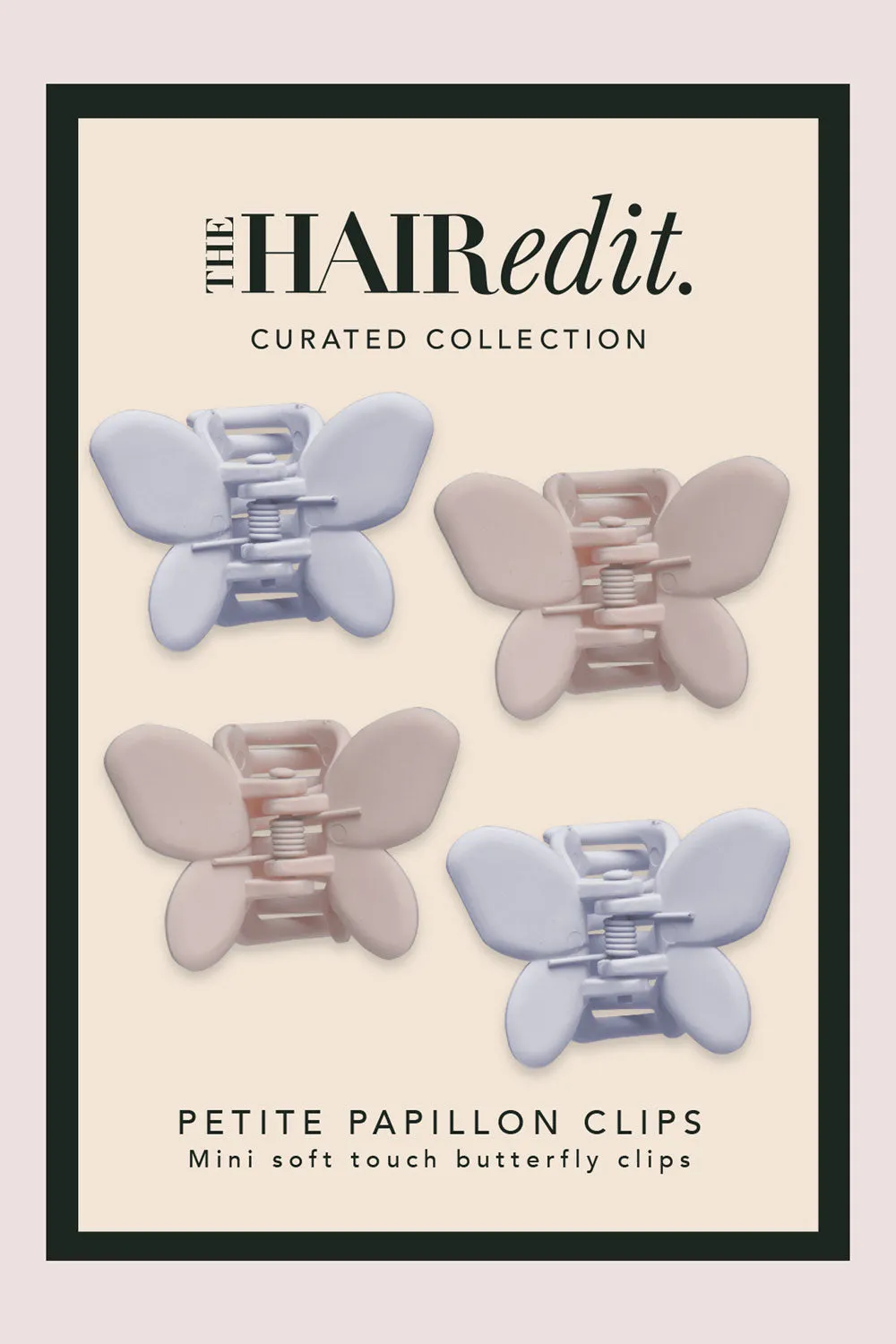 Petite Papillon Butterfly Claw Clips Set - Blush & Blue