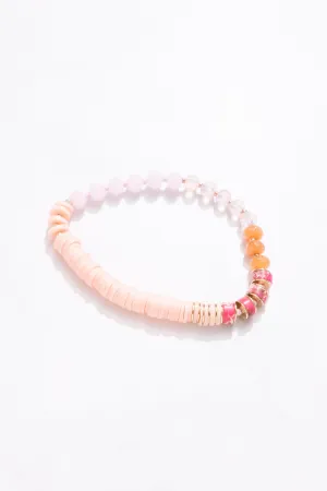 Pink Blush Stretchy Band Bracelet