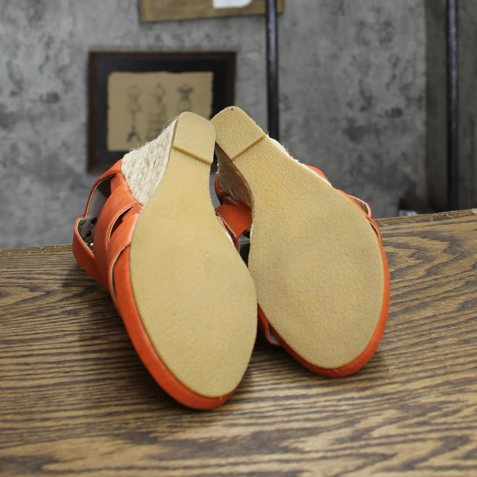 Relativity Womens Strap Zip Lindie Wedges 1673d5998333d9 Coral Orange 6M