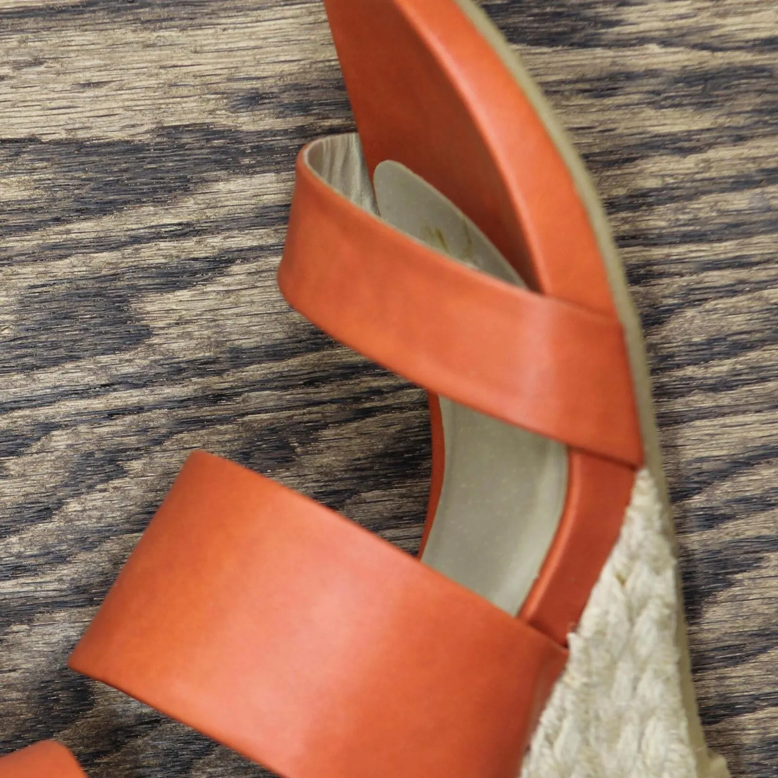 Relativity Womens Strap Zip Lindie Wedges 1673d5998333d9 Coral Orange 6M