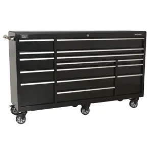 Sealey 15 Drawer Heavy-Duty Rollcab 1845mm - Black - C