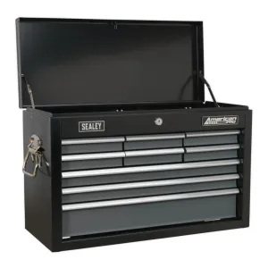 Sealey 9 Drawer Topchest with Ball Bearing Slides - Black/Grey - B