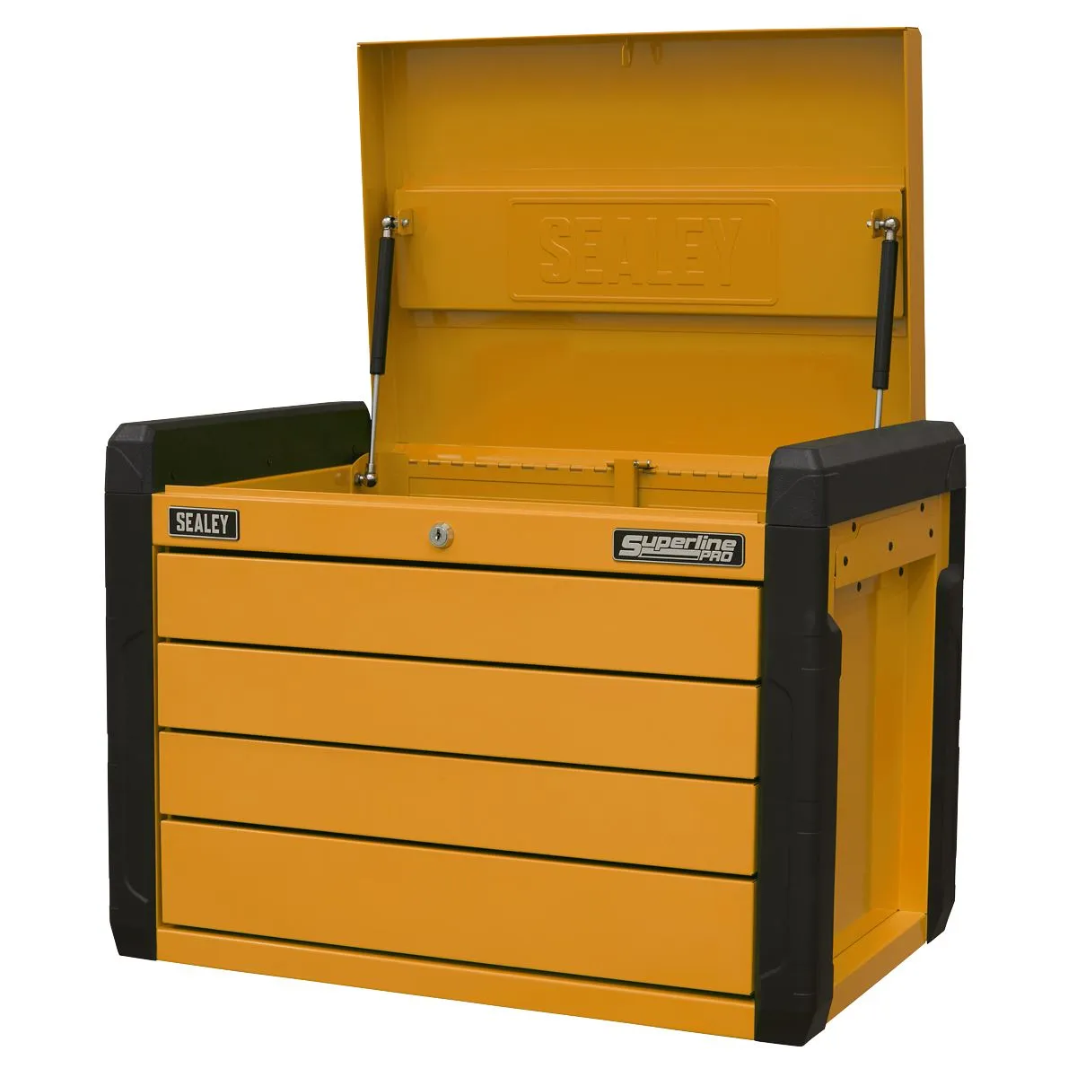 Sealey Superline Pro 4-Drawer Push-to-Open Topchest with Ball-Bearing Slides - Orange