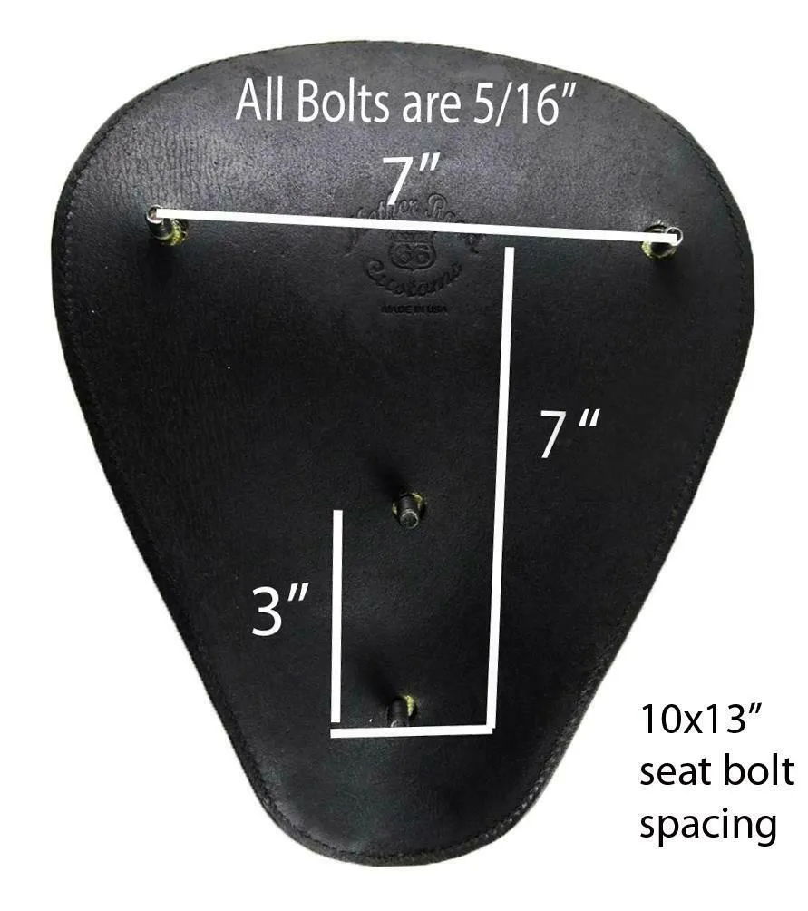 Seat Chopper Harley Sportster Bobber Bates Style Vintage Distressed Tuck Roll