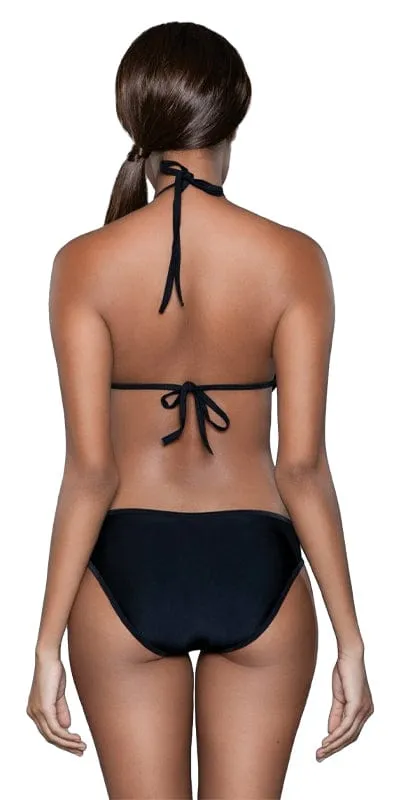 Sexy Candace Criss Cross Ruffle Halterneck Swimsuit