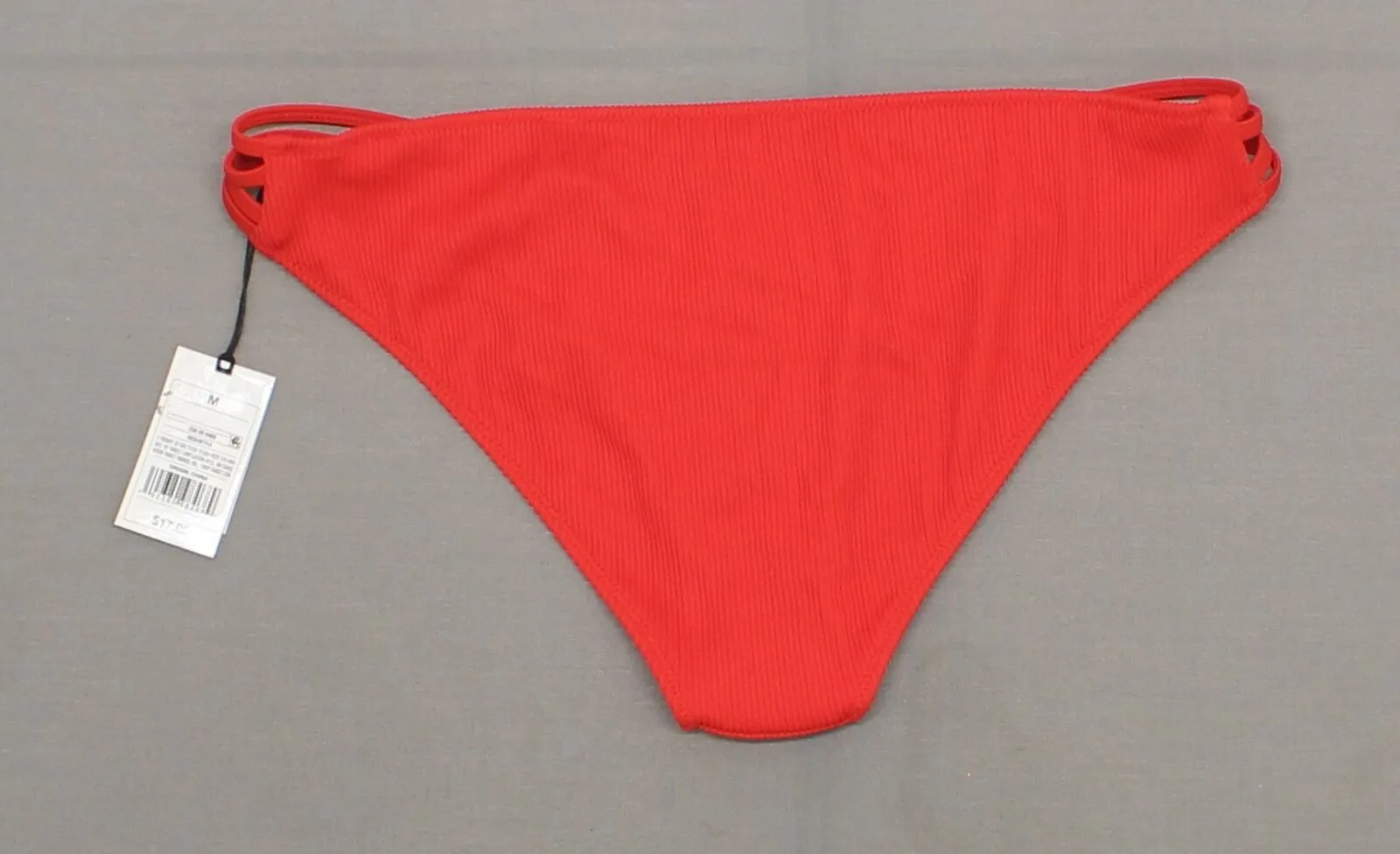 Shade & Shore Women's Sun Coast Cheeky Strappy Ribbed Bikini Bottom