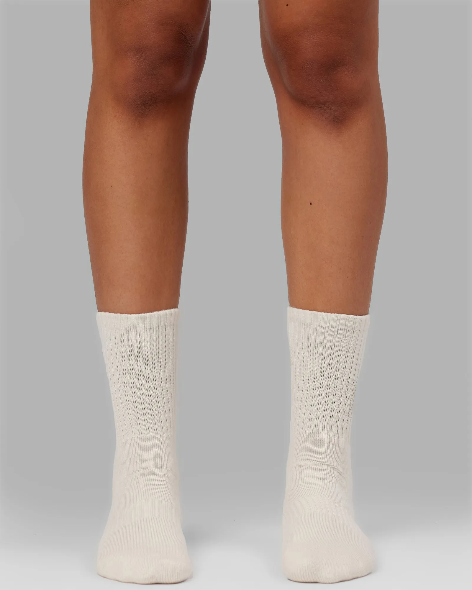 Signal Crew Pilates Grip Socks - Off White-Future Dusk