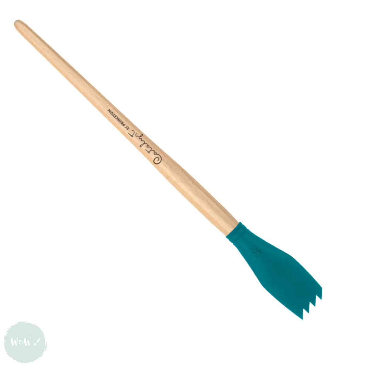 SILICONE PAINTING TOOLS - Princeton CATALYST - Long Handle 30mm BLADE -  2 - Blue
