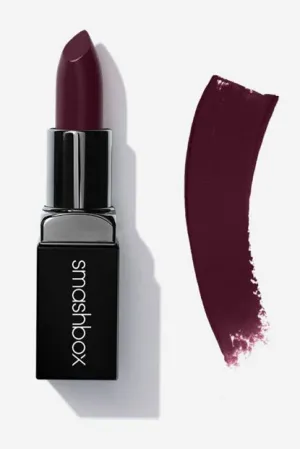 SMASHBOX Cosmetics Be Legendary Cream Lipstick, Dark Plum Role Matte, 0.1 oz