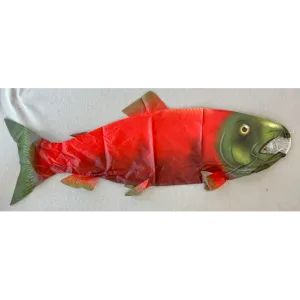 Sockeye Salmon Fish Windsock 48"