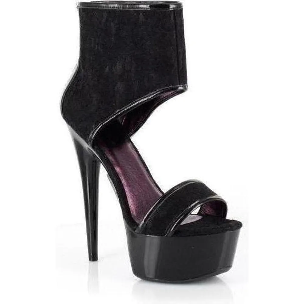 SS-609-AMANDA Sandal | Black Patent