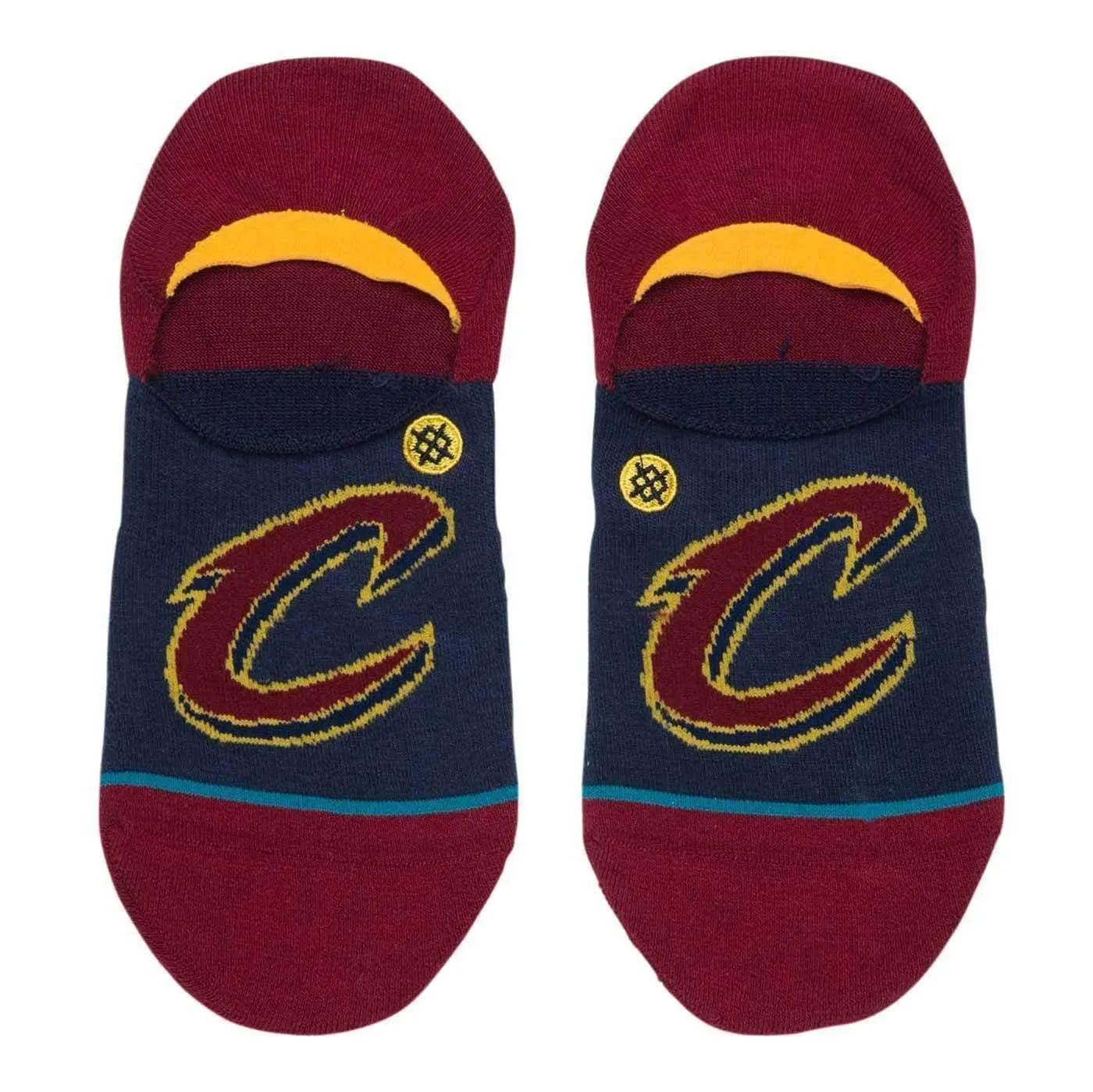 Stance NBA Arena Cavs Super Invisible/No Show Ankle Socks - Burgundy