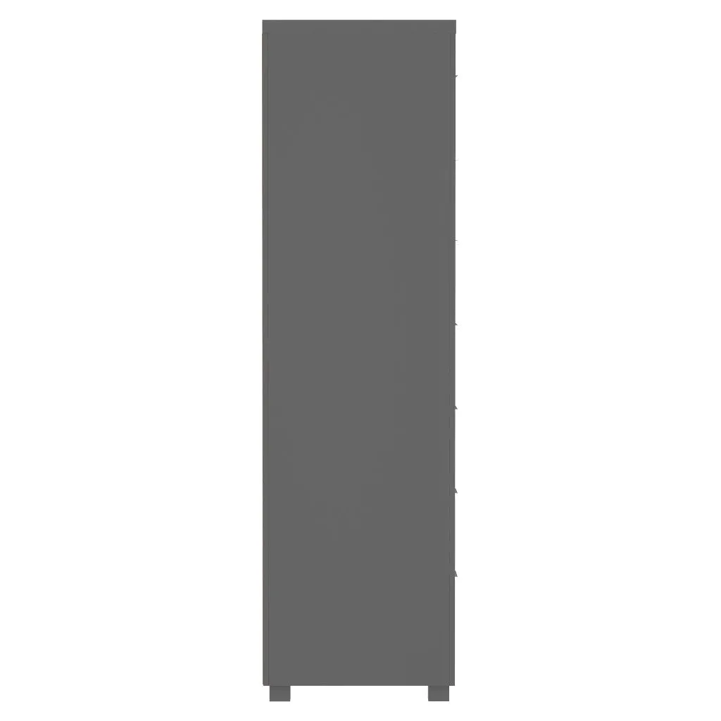 Standing Bureau - 7 drawer - Aria - Dark gray and white