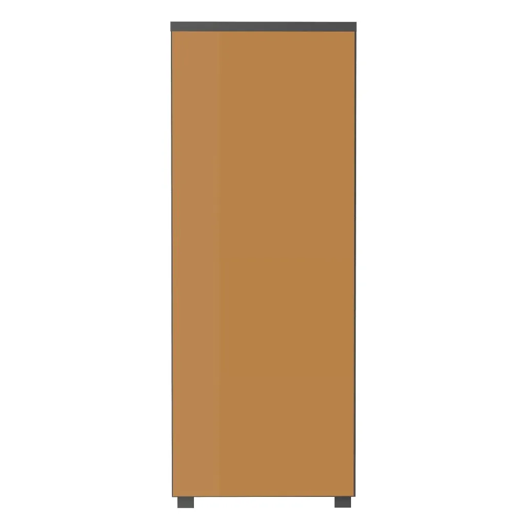Standing Bureau - 7 drawer - Aria - Dark gray and white