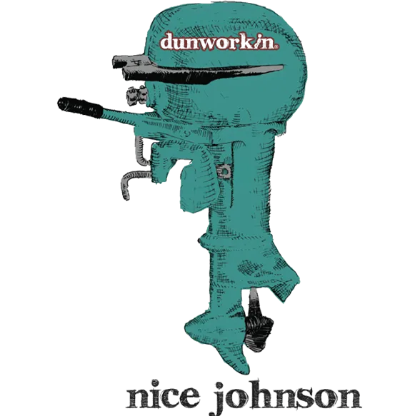 Sticker Nice Johnson Die Cut