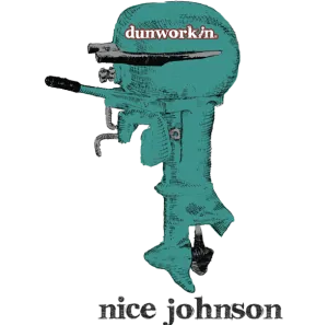 Sticker Nice Johnson Die Cut