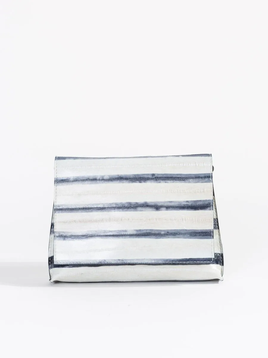 strappy foldover - striped eel