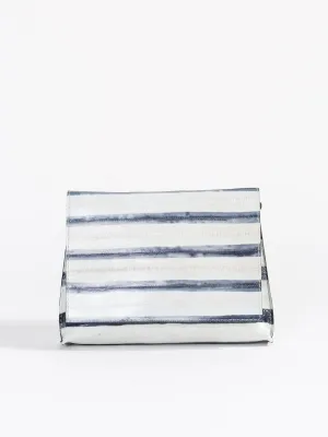 strappy foldover - striped eel