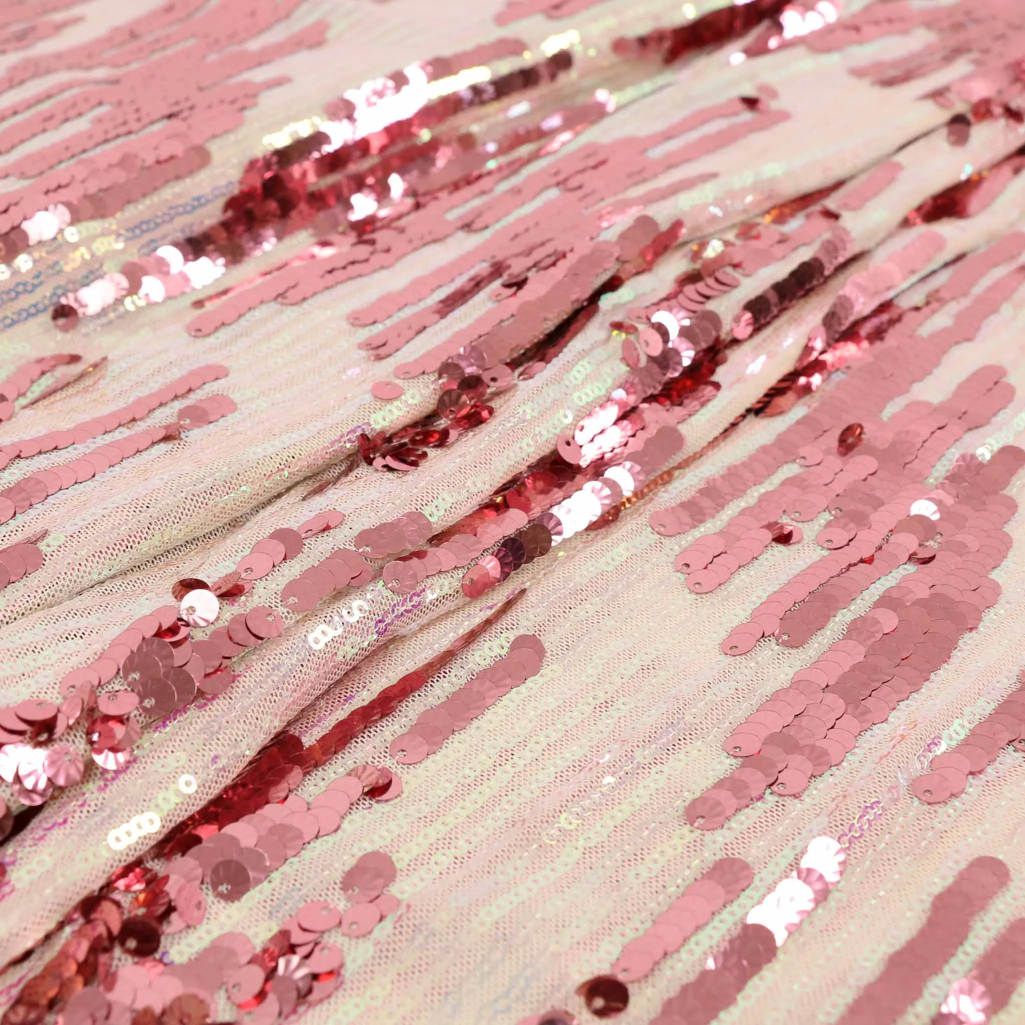 Stretchy Sequin Fabric - Pink, Blue, iridescent