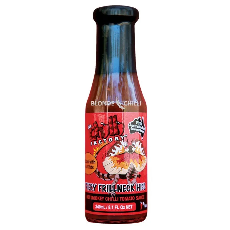 The Chilli Factory | Fiery Frillneck Hiss Hot Smokey Chilli Tomato Sauce