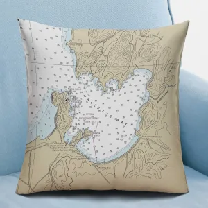 The Lake Champlain - Malletts Bay Square Pillow Cover