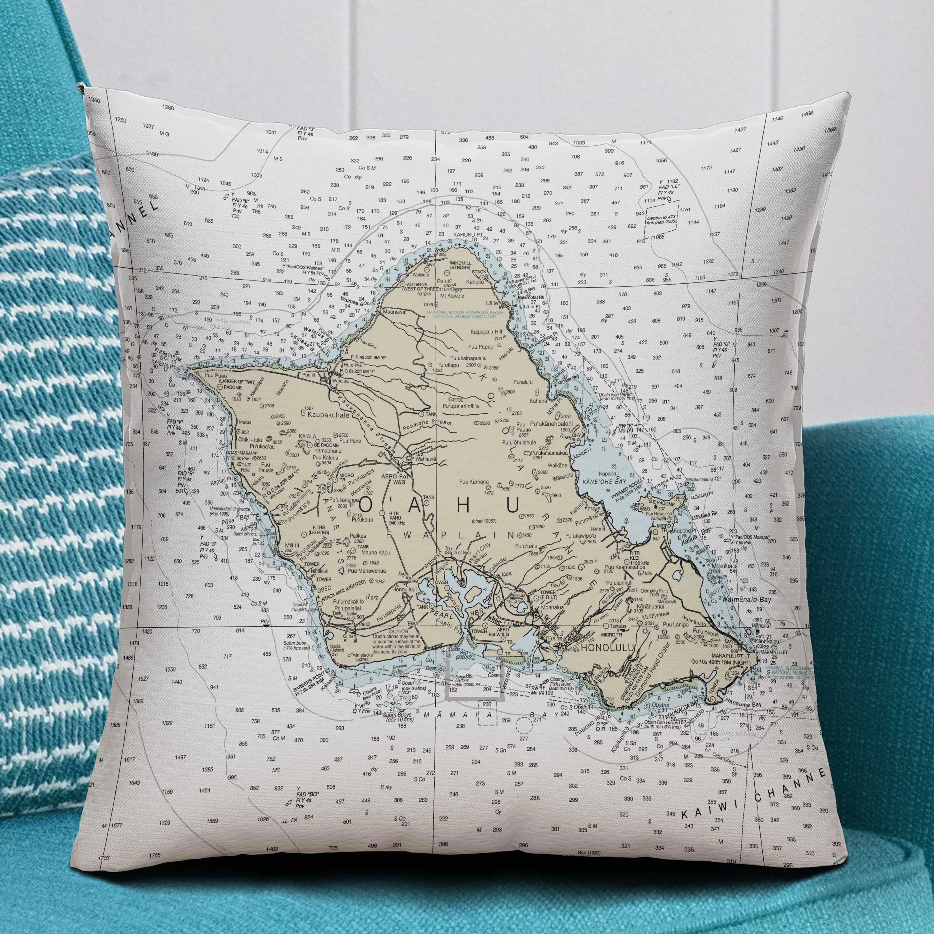 The Oahu Square Pillow Cover