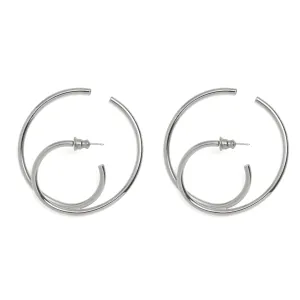 Thru Hoops in Rhodium