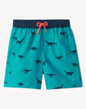 Toddler Boys Silhouette Dino Swim Trunk