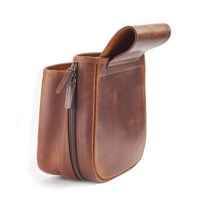 TOM BECKBE LEATHER SHELL BAG - OAK
