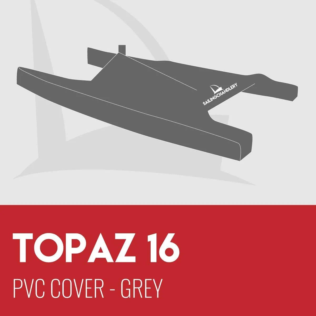 Topaz 16 Boat Cover - PVC - Grey