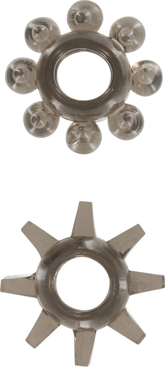 Toyjoy - Power Stretchy Rings - 2 stuks - rookgrijs