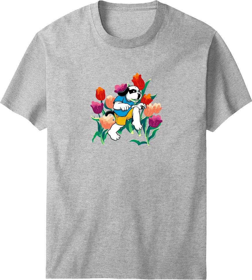 Tulip Dog T-shirt