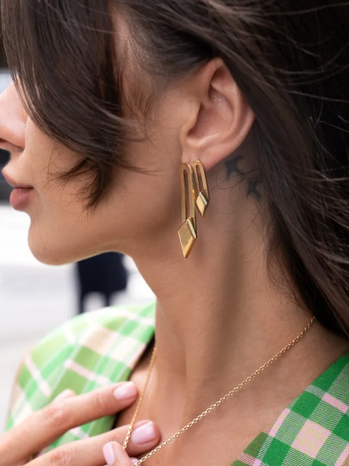 Tuliza Maxi Sliding Spinner Mental Health Drop Earrings